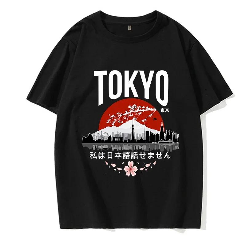 Women  Gothic Mange Tshirt Tokyo Y2k T-shirt 2000s Funny Graphic Tee Shirt Hip Hop Streetwear Style Clothes Tops Femme