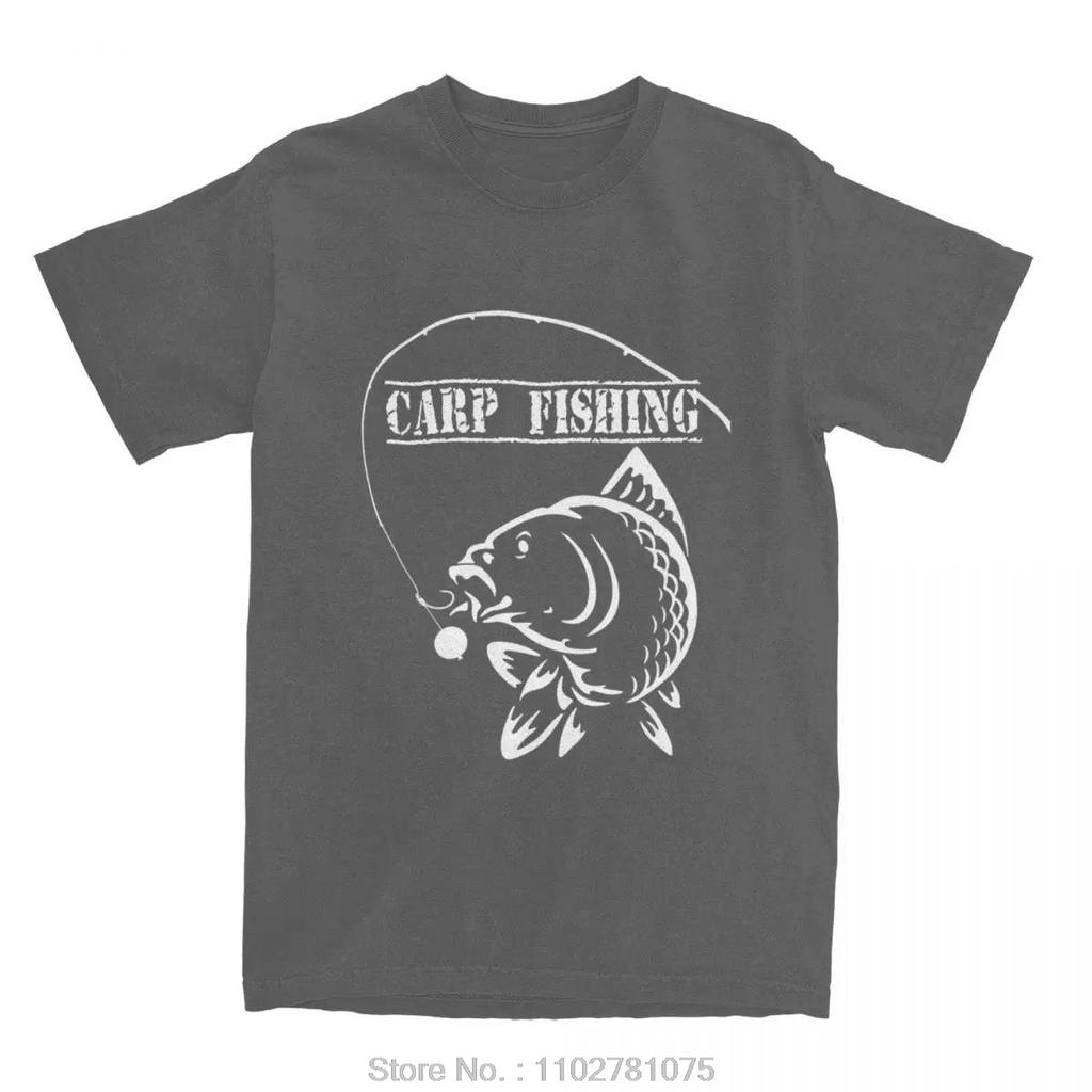 Summer Round Neck 3D Carp Fish Print Top Fashionable Casual Short Sleeved Men's T-shirts