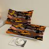 1 Simple Camouflage printed matte Fitted Sheet bedroom printed bed cover bedding (excluding pillowcases)