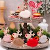 Christmas Elk Hanging Ornament Gifts Wooden Reindeer Plush Pendants Christmas Tree Decor