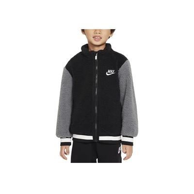 Jacket With Stand Collar Comfortable Soft Kids Jackets Black HQ7432-010