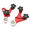 Table Saw Stock Guide Aluminum Alloy Size Adjustable Smoothly Operation Bearing Roller Press Feeder