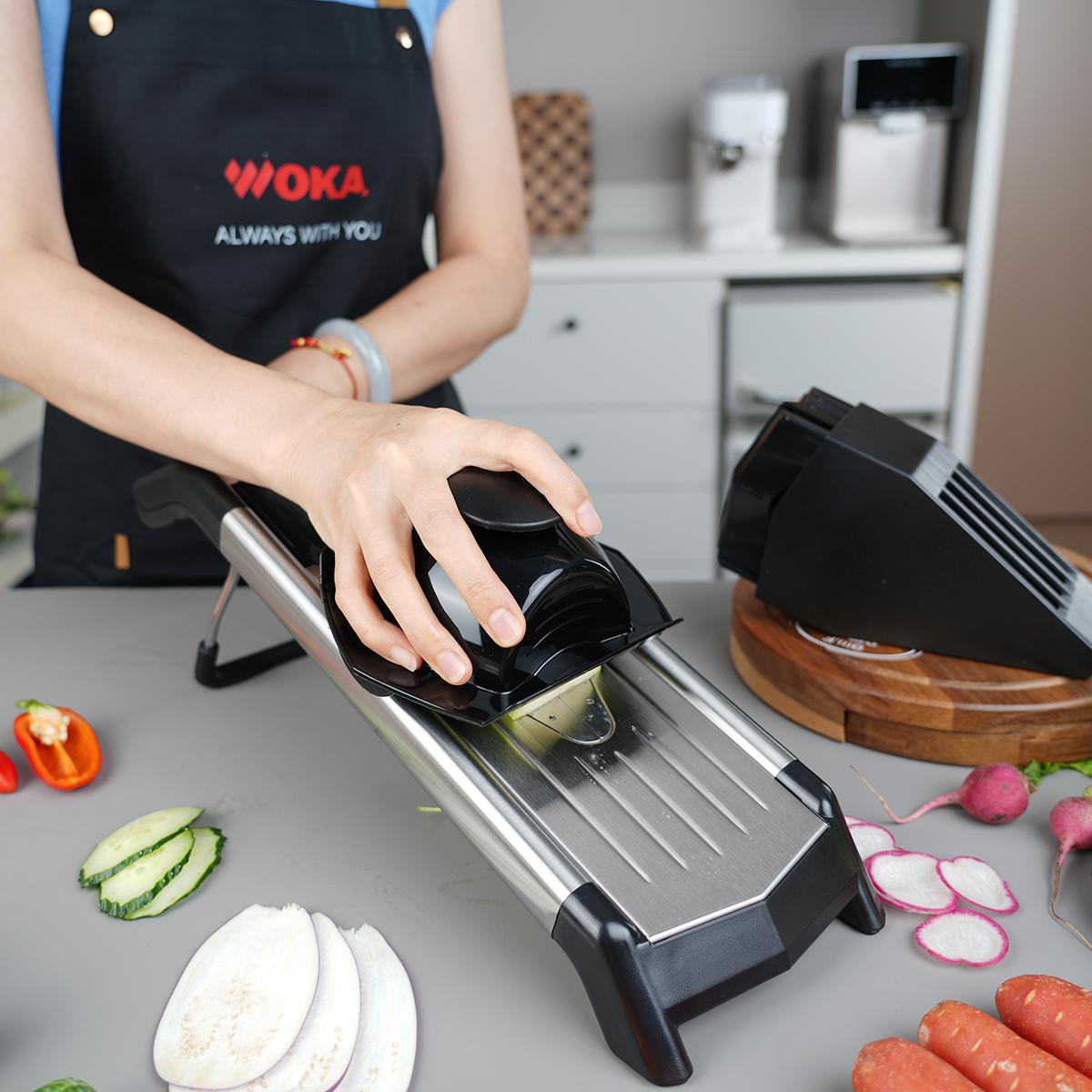 Stainless Steel Potato Fruit Slicer Kitchen Accessories Manual Mandoline Grater Vegetable Fruit Cutter Slicer чёрный