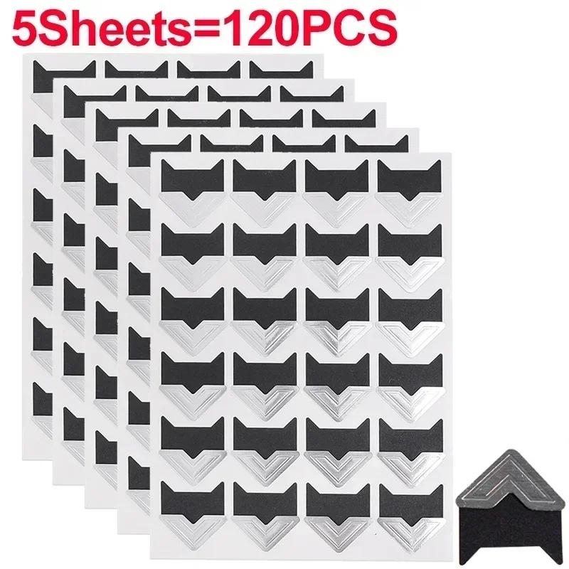 240/24PCS Corner Stickers DIY Vintage Corner Kraft Paper Stickers Scrapbook Self-Adhesive Photo Album Accessories Corner Sticker