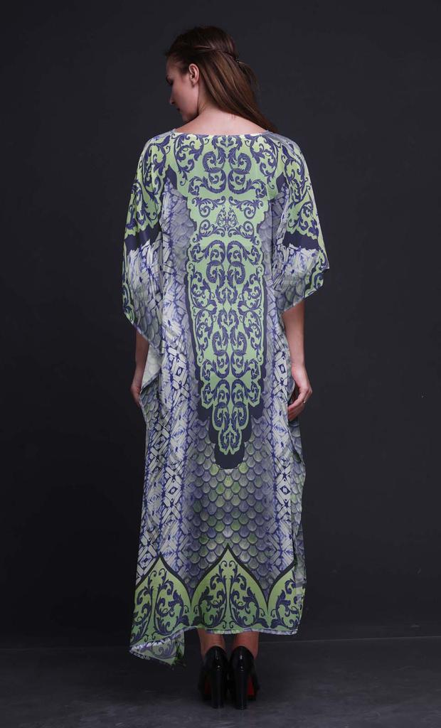 Phagun Paisley Ethnic Ladies Kaftan Holiday Loungewear Maxi Dress Beach