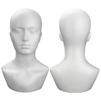 With Shoulder Male Head Model Foam Mannequin  Hat Wig Holder New Mannequin Head  Beginner