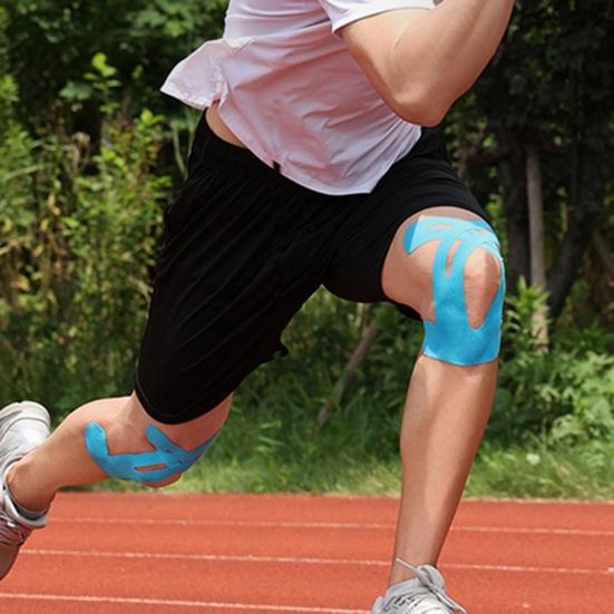 Forhåndskåret Kinesiologi Knepute Knepine Lindring Leddbåndstøtte Stabilitet Elastisk Pustende Atletisk Kinetisk Kne Ankel Muskeltape Plaster