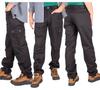 Spodnie Bojówki Męskie Czarne Z Kieszeniami 36 L