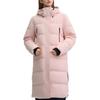 FILA Warm Long Hooded Down Jacket Women outerwear Lotus-Pink F11W449906FPK
