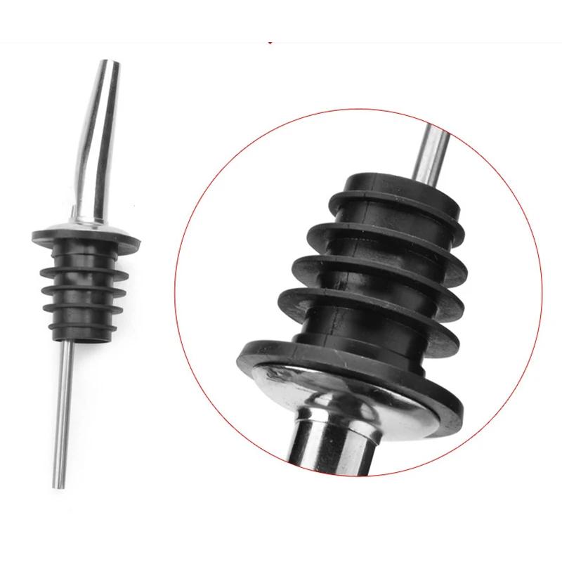 1-5Pcs Stainless Steel Wine Pourer Dispenser Nozzle Wine Corks Kitchen Supplies Bar Supplies Wine Pourer Stopper