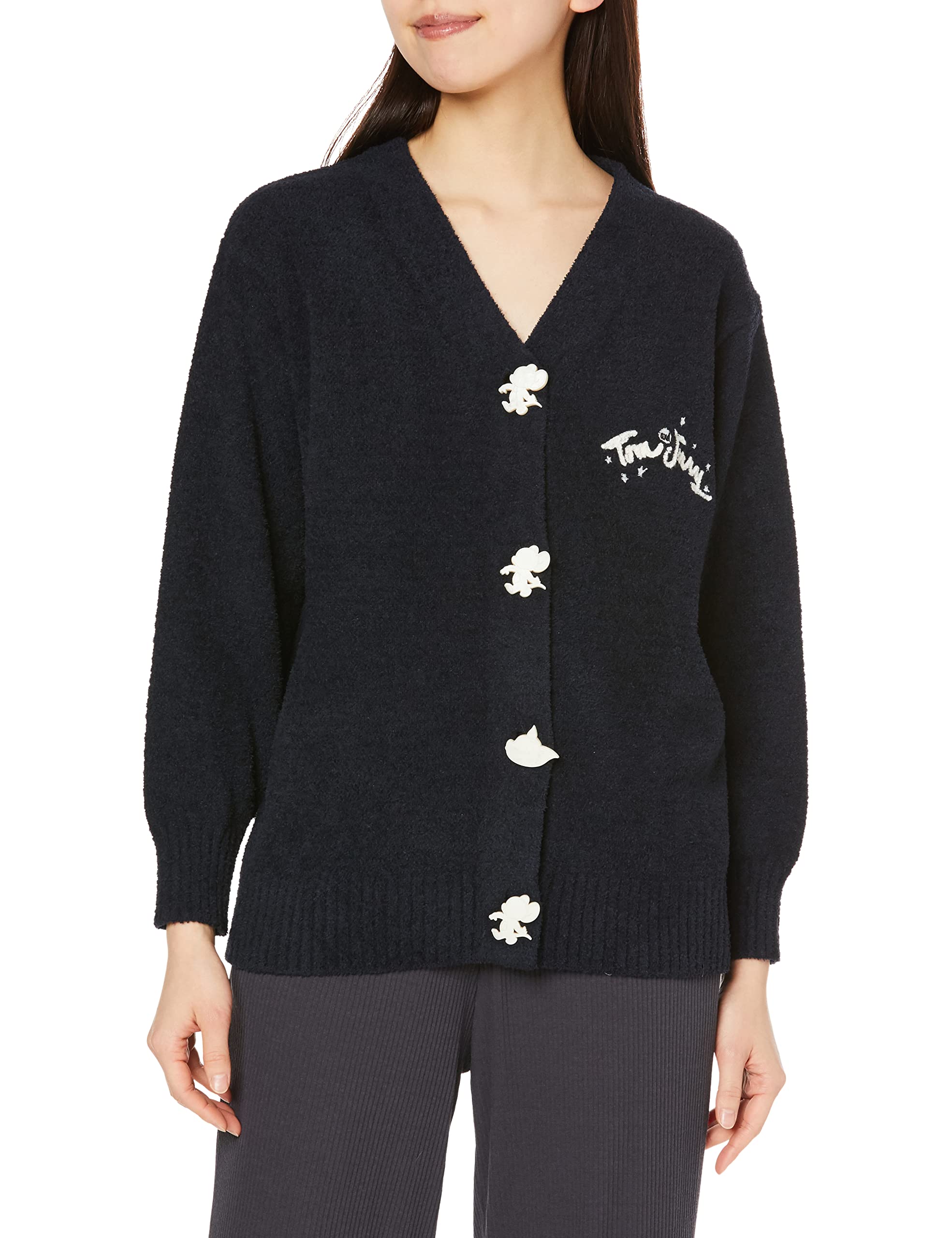

Snidel Home TOM JERRY Design Button Cardigan SHNT231024 NVY F & Women s
