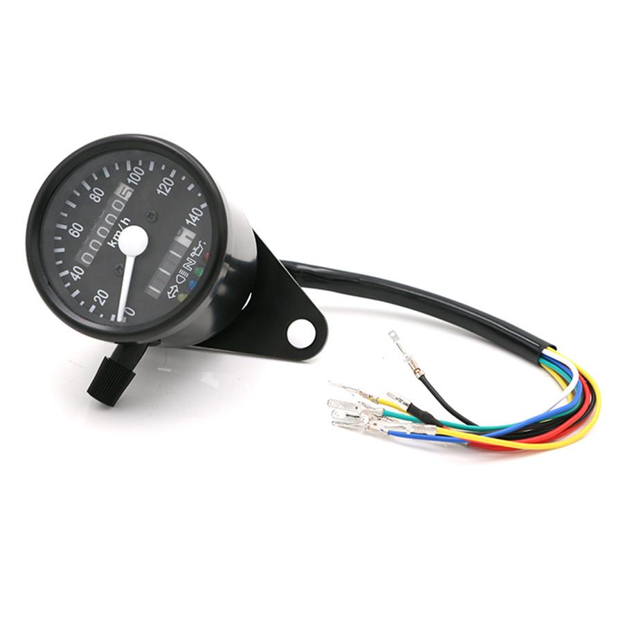 12V Motorcycle ATV LED Backlight Dual Odometer KMH Speedometer Gauge Waterproof