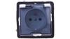 As Waterproof Socket IP44 With Shutters Transparent Flap White Gph-1Gzp/M/00/D