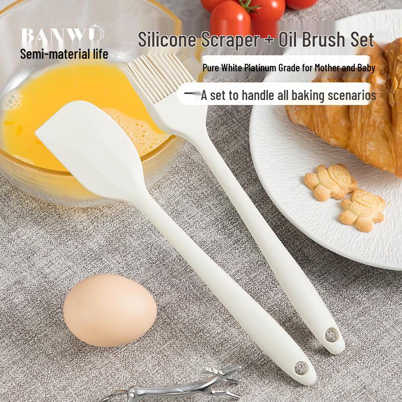 Multipurpose Silicone Scraper & Oil Brush