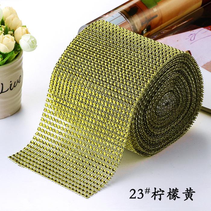 10Yard 4mm Crystal Rhinestones Fabric Elastic Mesh Net Crystal Trim Fabric for Diy Garment Dresses Scarf Mask Material