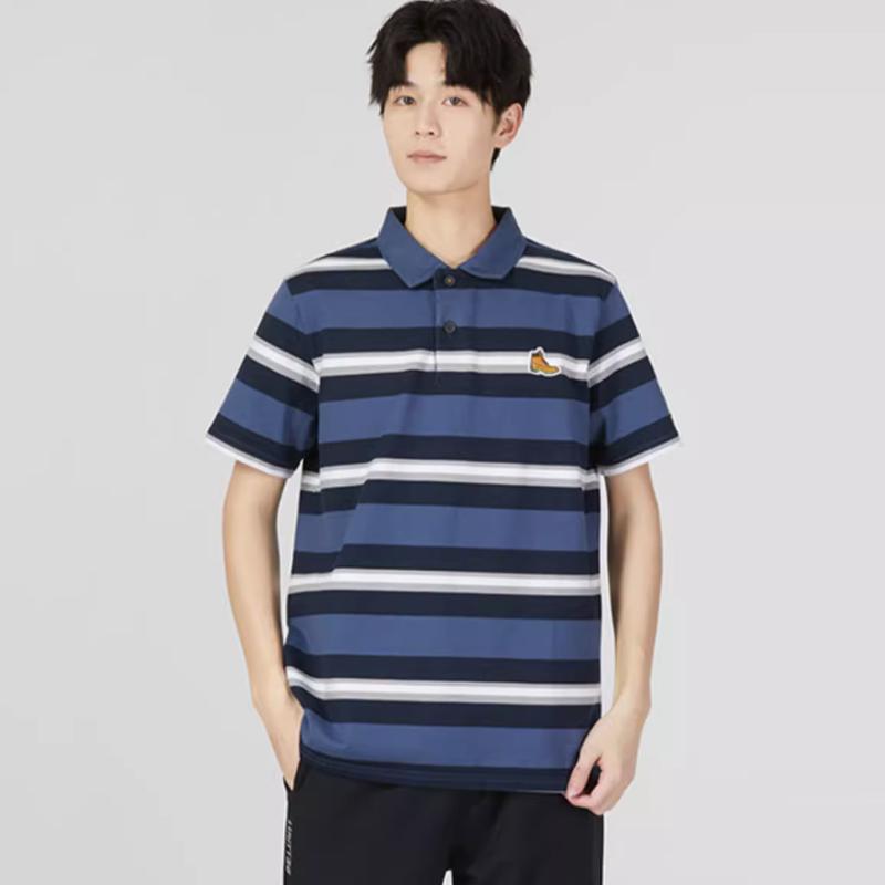Timberland Striped Color Block Polo Shirt Men Tops Blue A61RD-G66