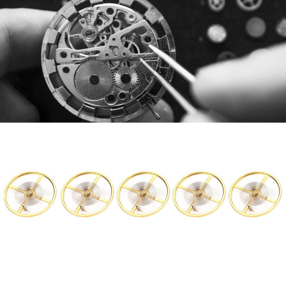 5Pcs Golden Watch Movement Parts Alloy Watch Accessories Watch Repair Parts Watch Repair