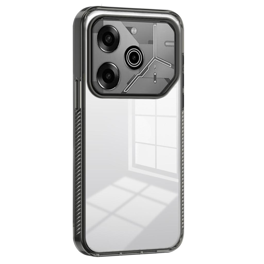 For TECNO Pova 6 Pro 5G Clear Phone Case TPU+PC Anti-Slip Drop-Proof Back Cover
