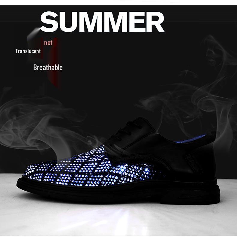 Men's Black Summer Strappy Sport Shoes with Breathable Flyknit Mesh & Lightweight Hollow Design