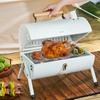 Tragbarer Grill, Multifunktions-Eisenarbeit, Camping-BBQ-Grill, Dual-Purpose-Holzkohle-Feuergrill, Grillzubehör