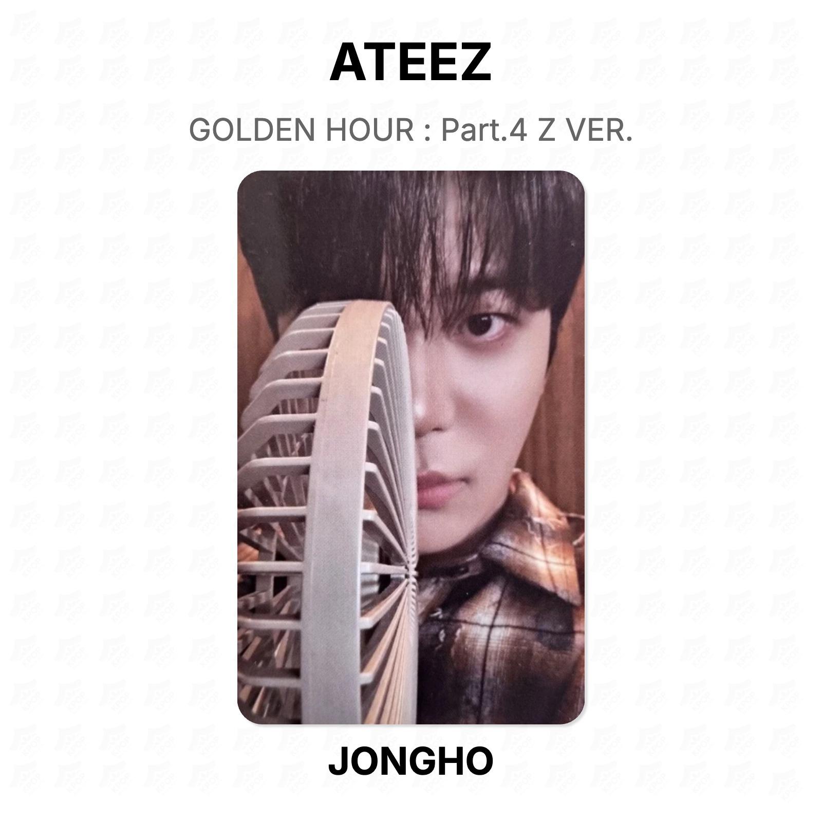 ATEEZ GOLDEN HOUR : Part.4 Z VER. Official Photocard JONGHO
