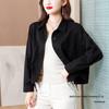 2025 Korean Style Loose Coffee-Colored Women's Jacket: Tummy Covering, Casual, Short, Fashionable