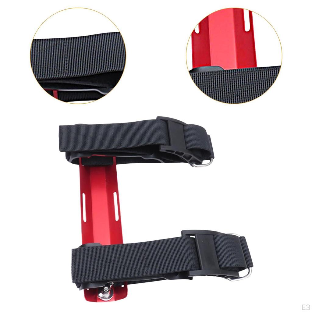 Diving Backplate Bracket Aluminum Alloy Back Plate Cylinder for Underwater