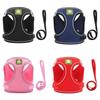 Reflective Pet Harness With Breathable Polyester Material And Adjustable Size For Walking And Training