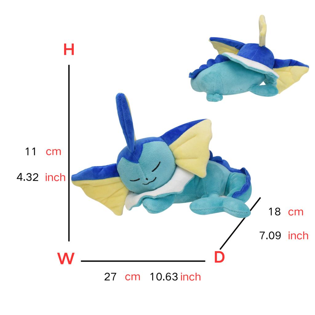 Eevee Sleep Pokemon Plush Doll Vaporeon Cubone Lucario Charmand Slowpoke Chikorita Ponyta Psyduck Sylveon Pikachu Peluche Toy