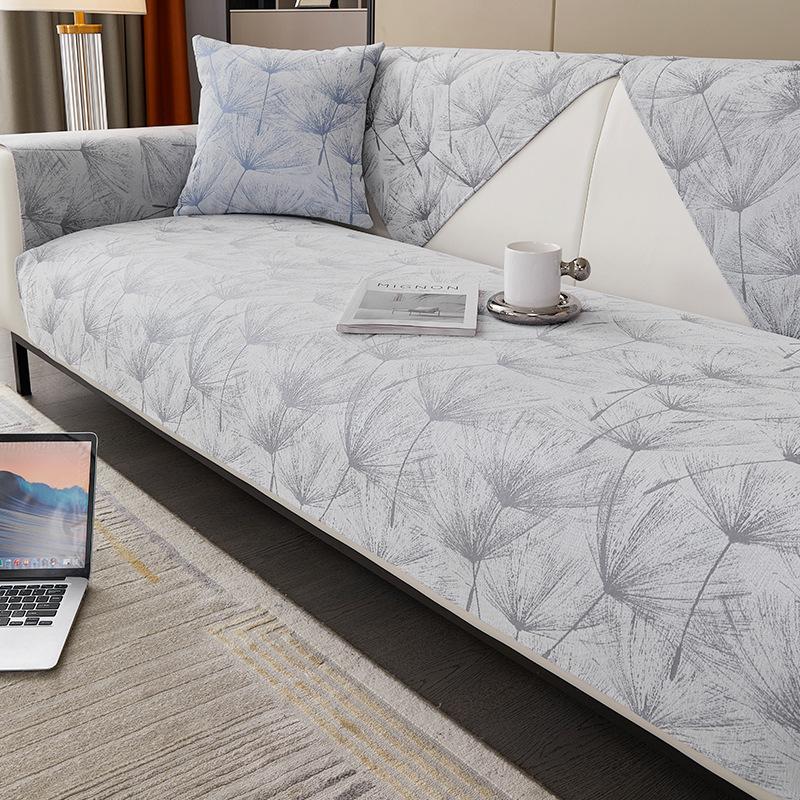 Four Seasons Universal Sofa Cushion Dandelion Jacquard Sofas Protective Cover Towel Anti-slip Cushion for Living Room Home Decor