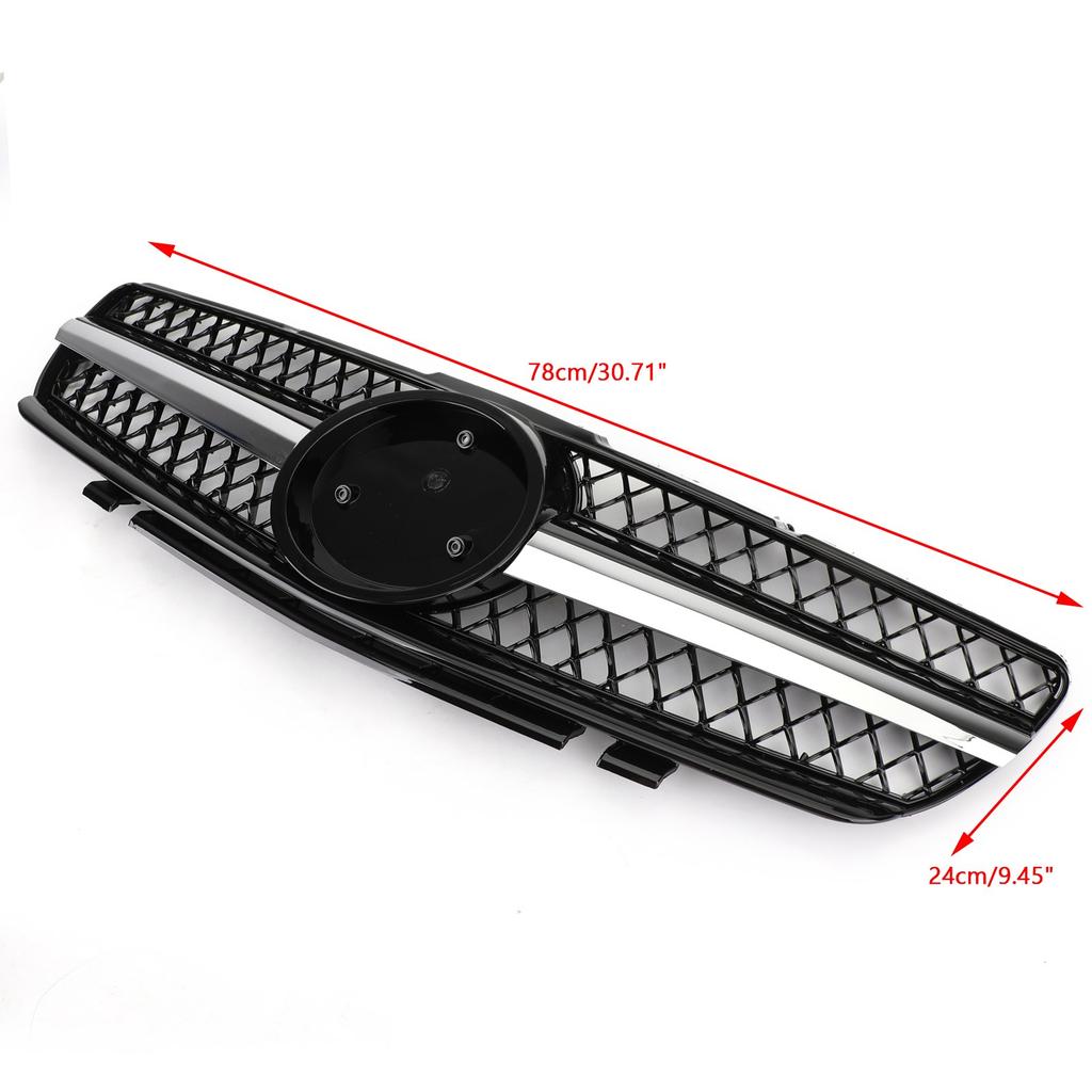Front Bumper Grill Grille Fit Mercedes R230 SL500 SL600 2003-2006 1 Fin Star