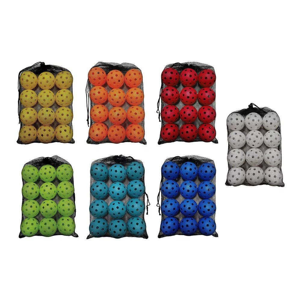 Bright Colors 74MM Pickleball High Visibility Pickleball Training Ball Outdoor Courts