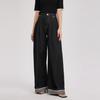 ELLE French High-Waisted Loose Casual Pants Straight Leg Wide-Leg Long Jeans Women Pants EQ51823