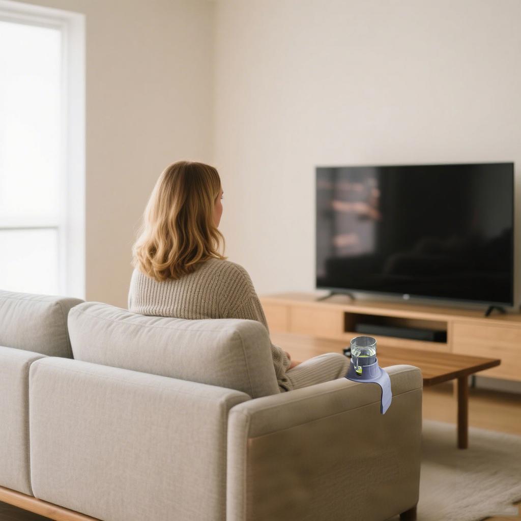 Sofa Anti-slip Cup Holder, Beverage Tray, Enables You To Enjoy Beverages On The Sofa, Or On The Wide Armrest Similar To The Sofa.