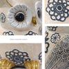 Artistic Owl Figure Statue In Resins with Flower Designs Sophisticated Home Decorative Ornament for Interior Decors