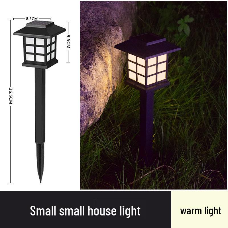 Solar LED Outdoor Courtyard Lantern: Waterproof Mini Palace Light for Lawn