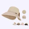 Summer Outdoor Travel Sunscreen Hat Women's Bow Fisherman Hat Big Brim Sunshade Hat