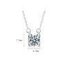 Real 1 .0ct D Color Moissanite Necklace Simple 925 Sterling Silver Pendant Necklaces For Women Bride Sparkling Wedding Jewelry