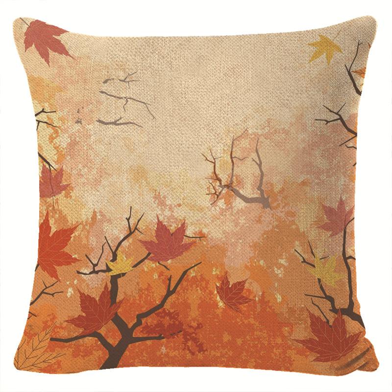 New Christmas Pillow Case Home Cartoon Print Sofa Seat Lumbar Cushion Pillow