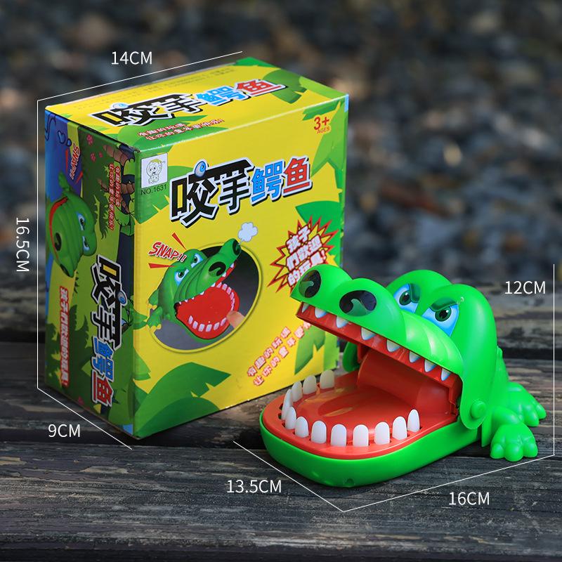Kid's Finger-Biting Crocodile Gag Toy - Fun Stress Relief & Parent-Child Interaction