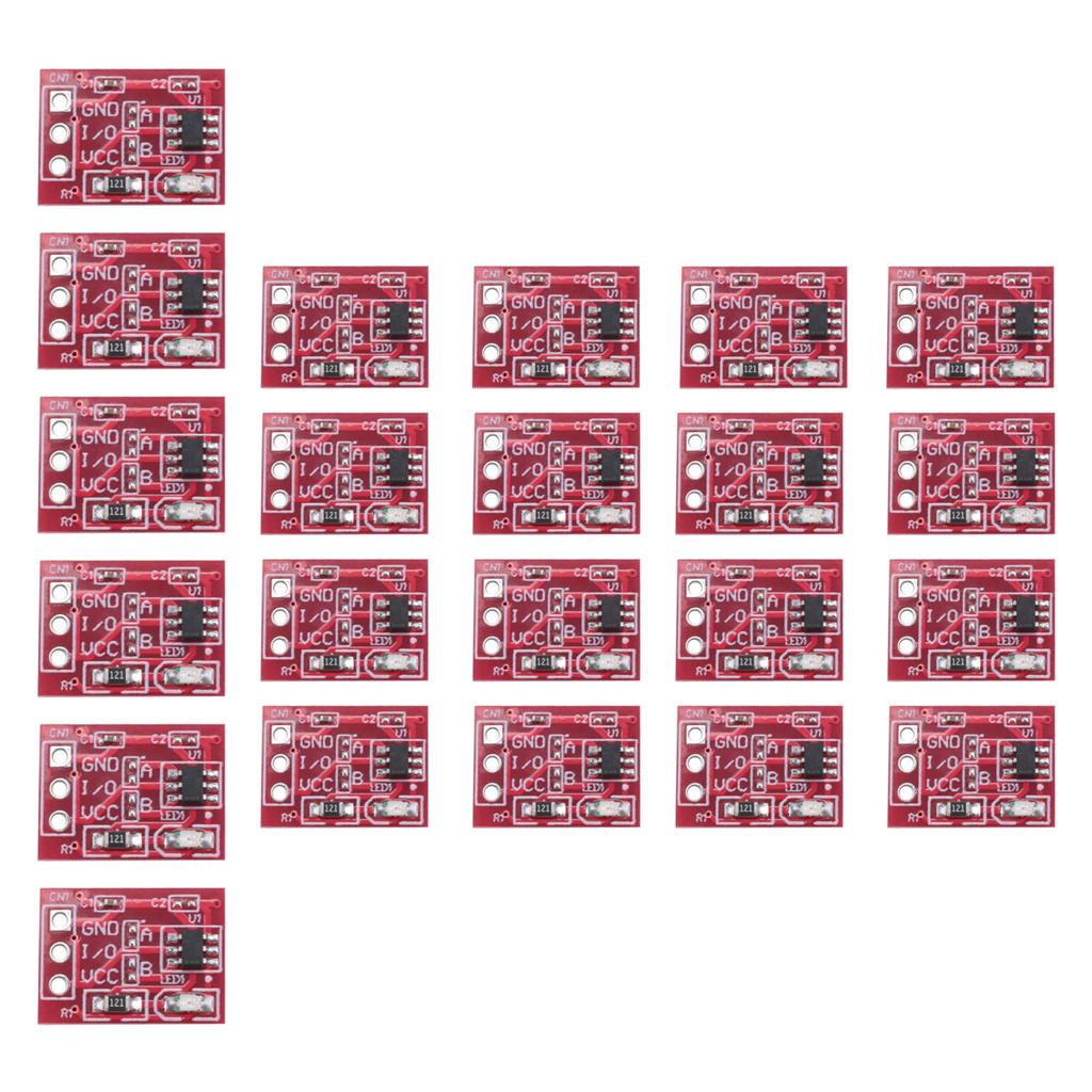 BHBL 100Pcs TTP223 Touch Key Switch Module Touching Button Capacitor Type Single Channel Self Locking Touch Switch Sensor