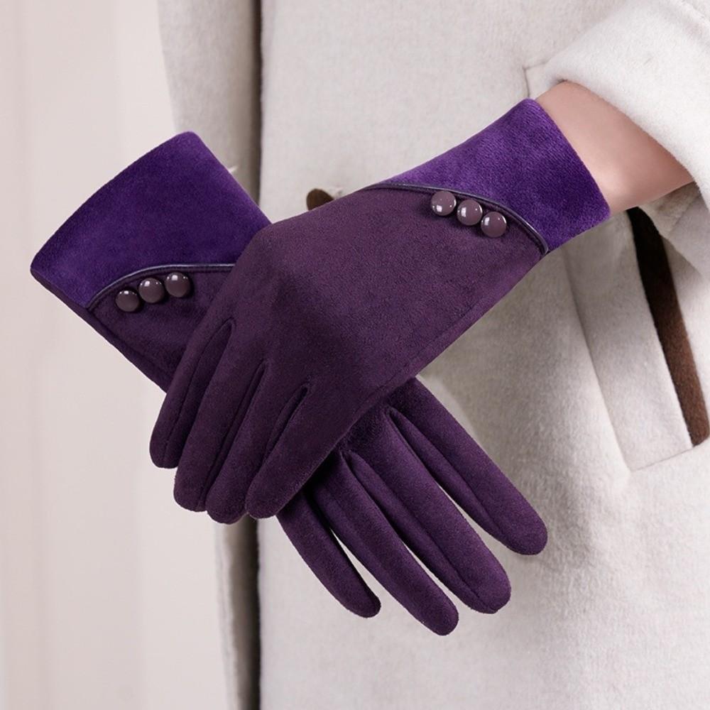 With Warm Lining Women's Warm Gloves Touchscreen Winter Gloves for Autumn Winter