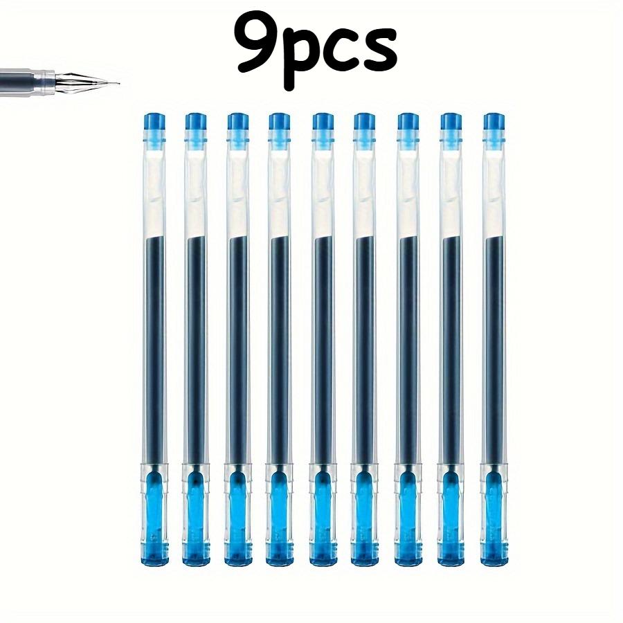 

27 шт./9 шт. Гелевая ручка с алмазным наконечником, тонкая 0,38 мм, быстросохнущие чернила, черная/синяя/красная - идеально для экзаменов и офиса