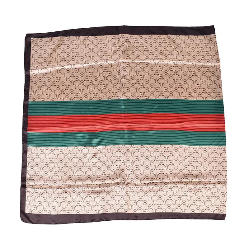 Women Fashion Print Silk Scarf Warm 180X90Cm Scarves Popular Lrage Satin Finish Shawl The Four Seasons Design Hijab