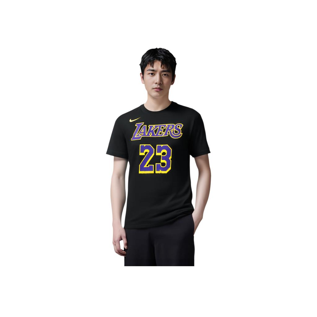 Nike Retro Football Basketball Short Sleeve T-Shirt Men Tops Black 00038370X-LK5