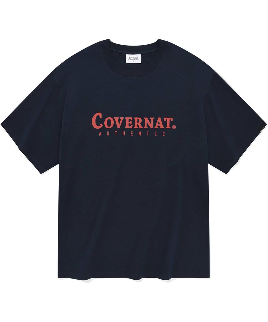 COVERNAT Authentic Logo T-Shirt Navy