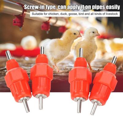 20pcs Automatic Water Nipple Drinkers Screw In Type Chicken Duck