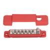 Power Distribution Terminal Block Busbar 12 Position Studs Distribution Block Bus Bar with Cover for Caravan Yacht