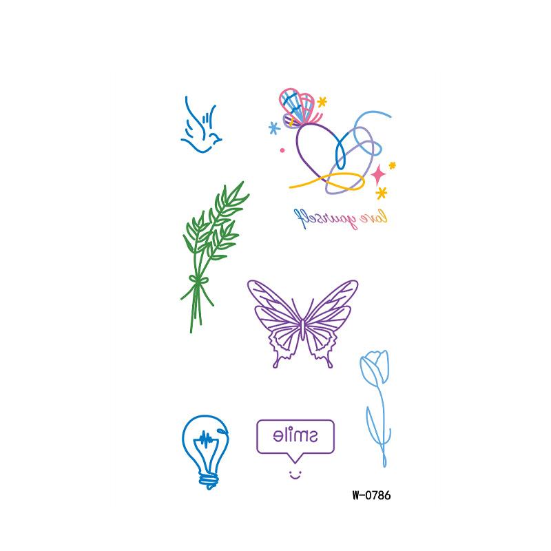 Beauty Stickers Cartoon Tattoo Stickers Children Cute Animals Waterproof Tattoo Stickers Temporary Holiday Party