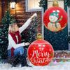 Runtowo Big PVC Inflatable Ball ,2025 Christmas Decor for Home,Santa Claus Snowman Christmas Ornaments,Xmas Gifts ,2026 New Year
